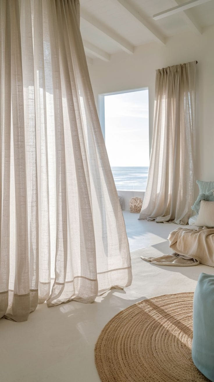 linen curtains