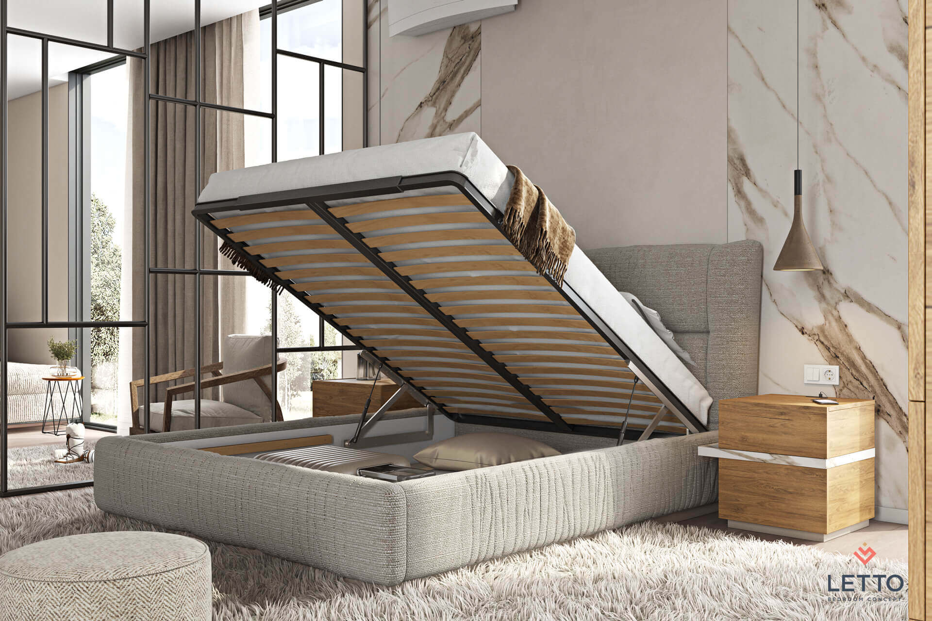 krevati komodina nabuk tempo odd collection lefkasoak letto 08
